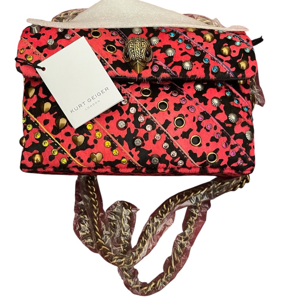 KURT GEIGER LONDON Mini Kensington
Crossbody Bag Calf Hair NWT $335 retail - Picture 2 of 8